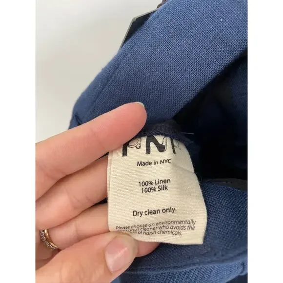 Puppets and Puppets Navy Blue Black Teapot Wide Leg Skant Trouser Pant 4 NWT - Picture 10 of 11